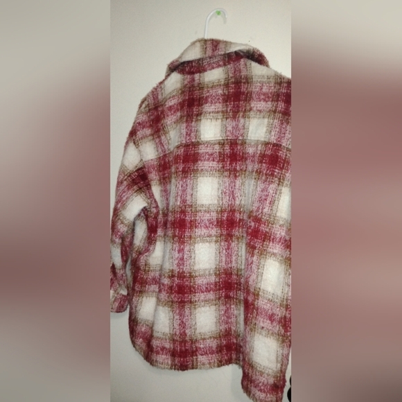 Plaid red shacket by zara size XS - Picture 12 of 13